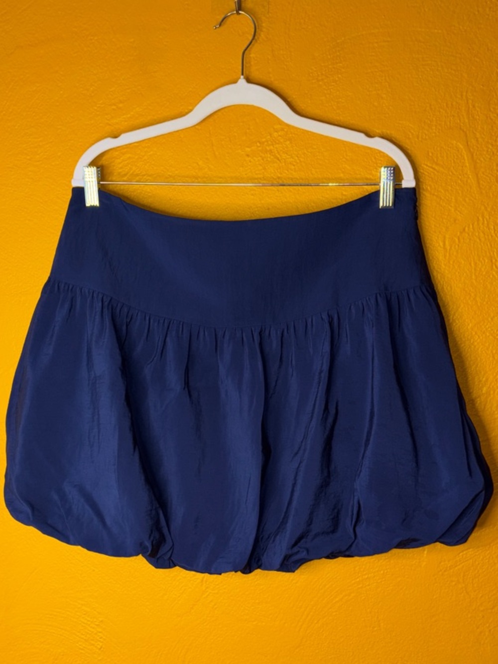 a new day Navy Blue Bubble Skirt NWT 12 Flirty & Fun Side Zip